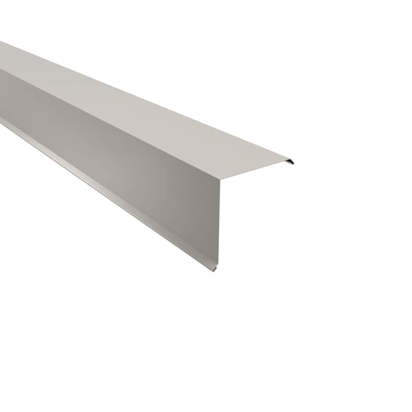 Ortgangwinkel Reinweiß (RAL 9010) aus 0,50 mm Stahl, Polyester beschichtet, Hauptansicht