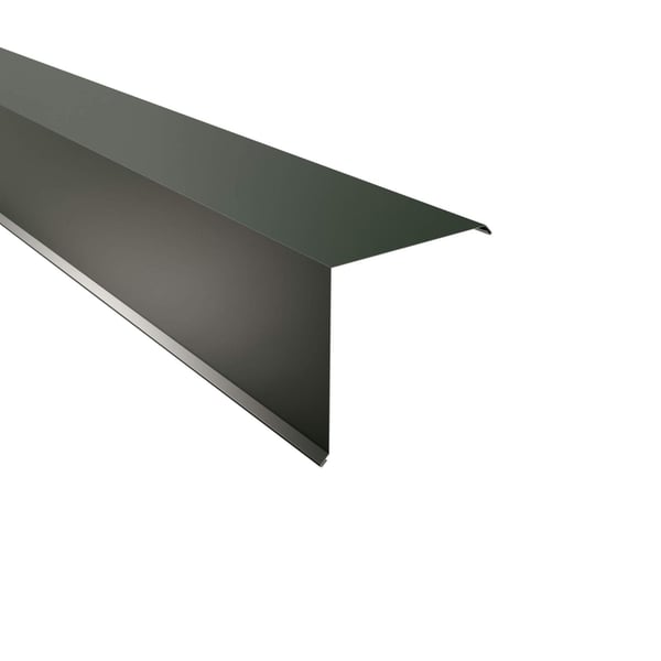 Ortgangwinkel aus Stahl 0,50 mm in Chromoxidgrün RAL 6020 mit 25 µm Polyesterbeschichtung