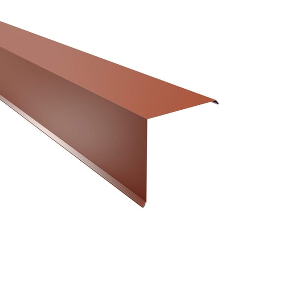 Ortgangwinkel Kupferbraun RAL 8004, Stahl 0,50 mm, 25 µm Polyester, Hauptansicht