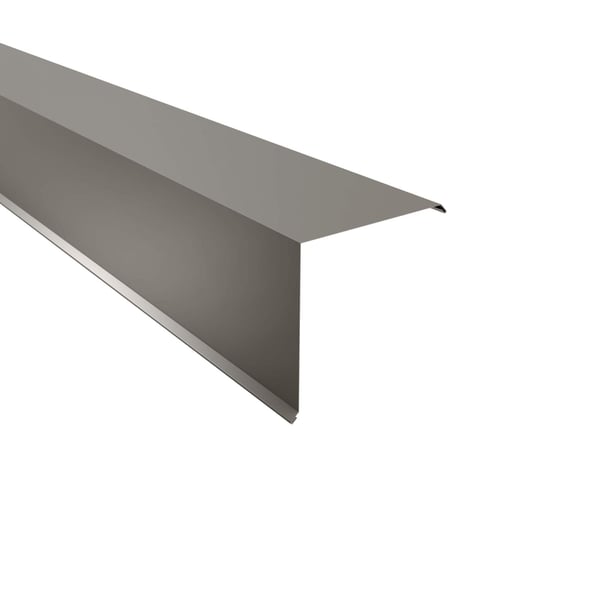 Ortgangwinkel Graualuminium 0,50 mm Stahl mit 25 µm Polyesterbeschichtung