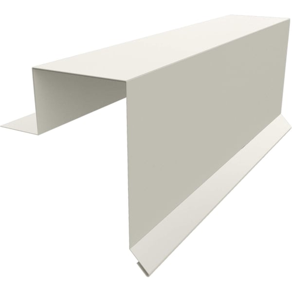 Ortgangwinkel Stehfalzprofil PD-510-S aus Stahl 0,50 mm Grauweiß RAL 9002, Hauptansicht
