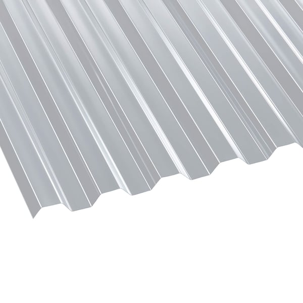 PET Spundwandplatte klar 1,10 mm, schraeg von oben, freigestellt
