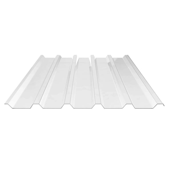 Polycarbonat Spundwandplatte 207/35, klar, 1,20 mm, Hauptansicht von oben