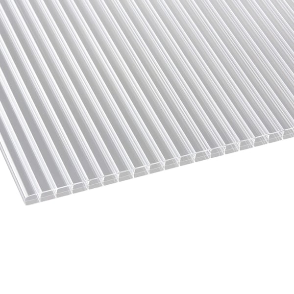 Polycarbonat Stegplatte | 16 mm | Profil A1 | Sparpaket | Plattenbreite 98 cm | Klar | Blueline | Breite 8,12 m | Länge 6,00 m