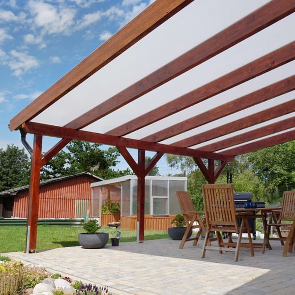 Polycarbonat Stegplatte | 16 mm | Profil DUO | Sparpaket | Plattenbreite 98 cm | Opal Weiß | Breite 8,14 m | Länge 4,50 m