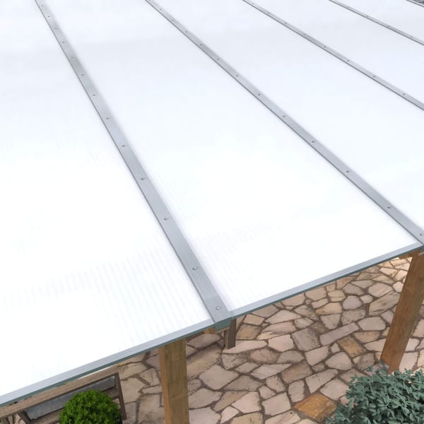 Polycarbonat Stegplatte | 16 mm | Profil DUO | Sparpaket | Plattenbreite 98 cm | Opal Weiß | X-Struktur | Breite 5,11 m | Länge 6,00 m