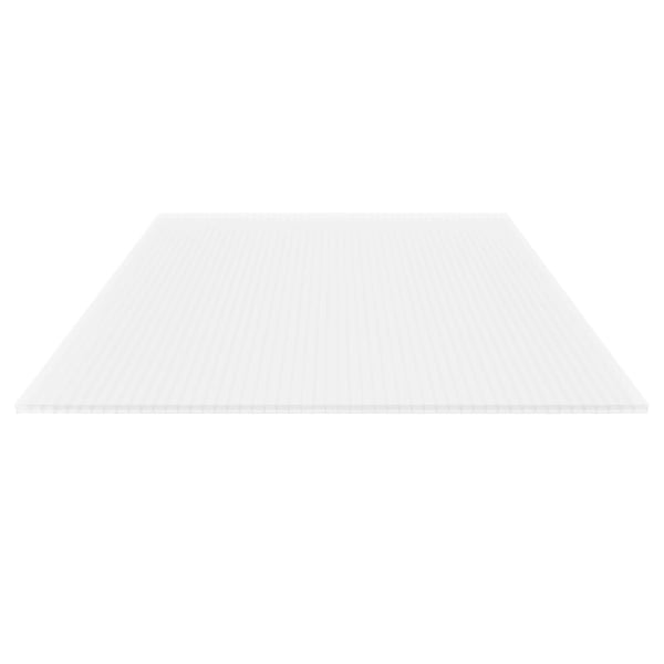 Polycarbonat Stegplatte | 16 mm | Profil ECO | Sparpaket | Plattenbreite 98 cm | Opal Weiß | Breite 4,05 m | Länge 3,50 m