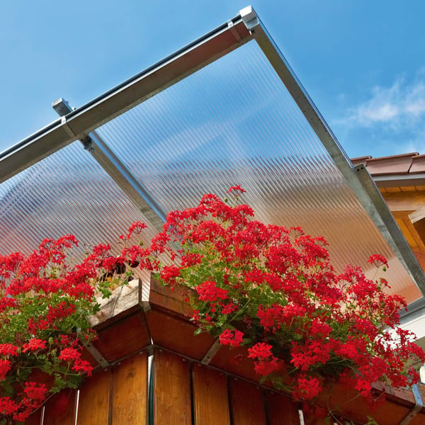 Polycarbonat Stegplatte | 16 mm | Breite 1,20 m | Klar | Blueline | 7,00 m