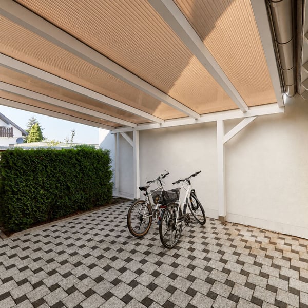Polycarbonat Stegplatte | 16 mm | Breite 98 cm | Bronze | 2-Seiten UV-Schutz | 2,50 m