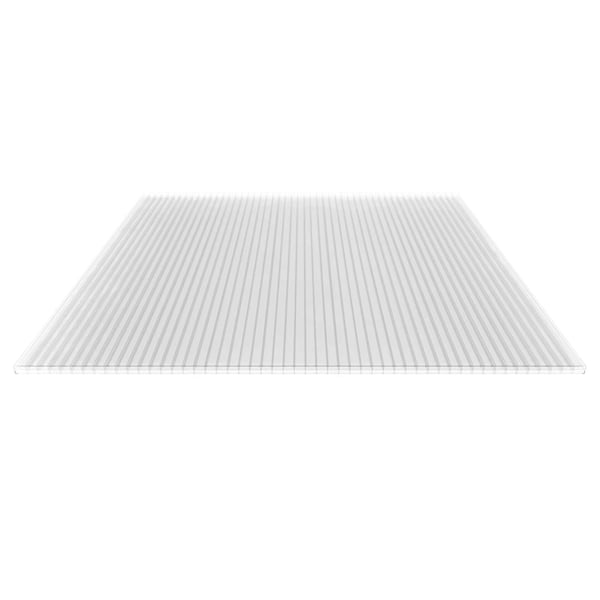 Polycarbonat Stegplatte | 16 mm | Breite 1,20 m | Klar | 4,00 m