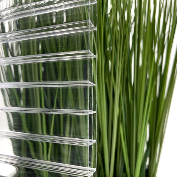 Polycarbonat Stegplatte | 16 mm | Breite 1,20 m | Klar | 4,00 m