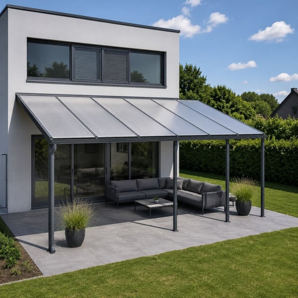 Polycarbonat Stegplatte | 16 mm | Breite 98 cm | Klar | X-Struktur | 4,00 m
