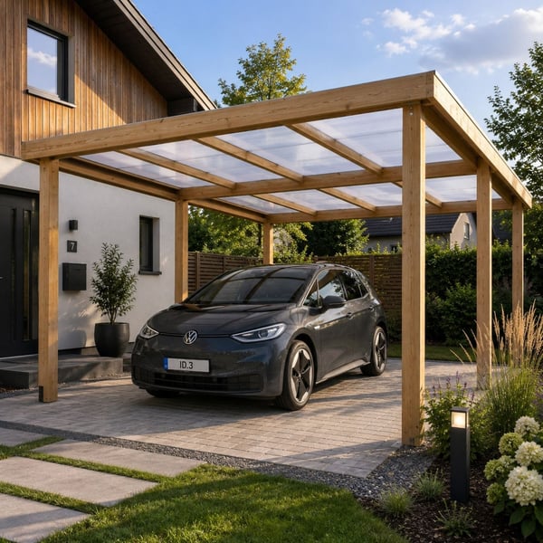 Polycarbonat Stegplatte | 16 mm | Breite 98 cm | Klar | X-Struktur | 4,00 m