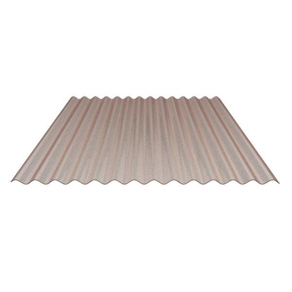 Polycarbonat Wellplatte | 76/18 | Sparpaket | 2,80 mm | Bronze | Wabenstruktur | Breite 6,93 m | Länge 3,00 m