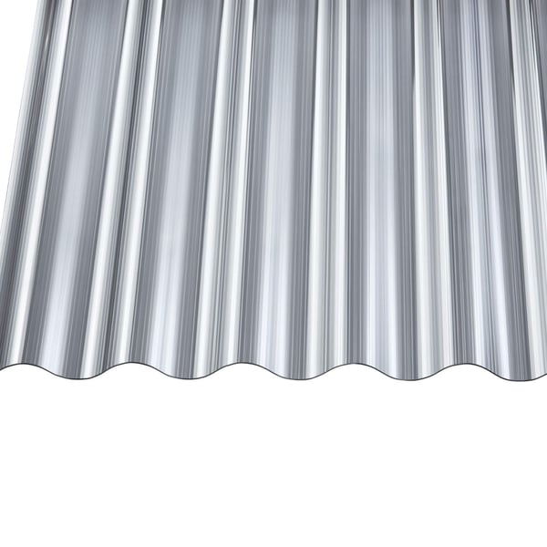 Polycarbonat Wellplatte 76/18, 1,40 mm, anthrazit, Hauptansicht von oben