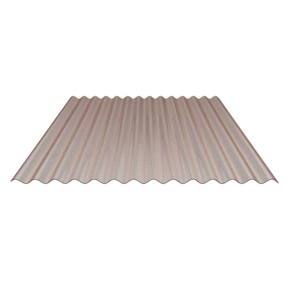 Polycarbonat Wellplatte 76/18, 2,80 mm, bronze, Hauptansicht von oben