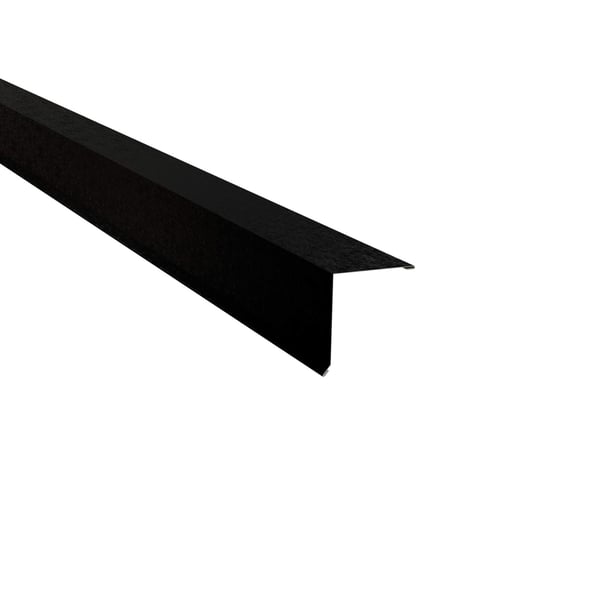 Pultabschluss Tiefschwarz RAL 9005 aus 0,50 mm Stahl mit 80 µm Shimoco Beschichtung, Hauptansicht