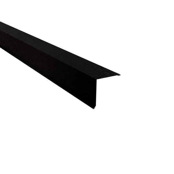 Pultabschluss Tiefschwarz RAL 9005 aus Stahl 0,50 mm mit 80 µm Shimoco Beschichtung, Hauptansicht