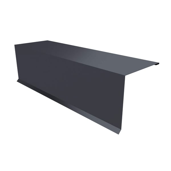 Pultabschluss Graphitgrau RAL 7024 aus 0,50 mm Stahl, Polyester beschichtet, Hauptansicht