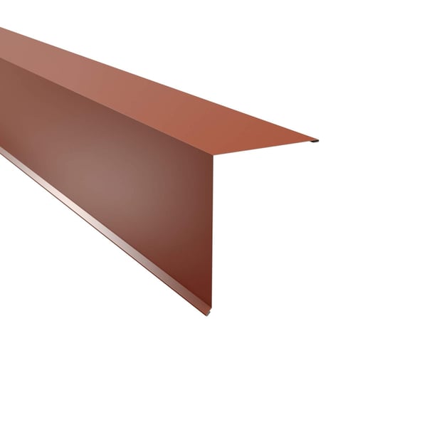 Pultabschluss Kupferbraun RAL 8004 aus Stahl 0,50 mm, Polyester 25 µm beschichtet, Hauptansicht