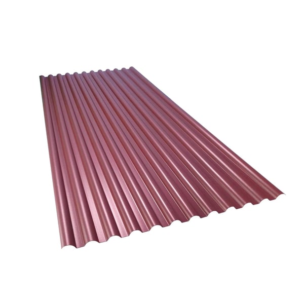 PVC Profilplatte SINTRA 77/18 Rot-Metallic, Gesamtansicht schräg von oben