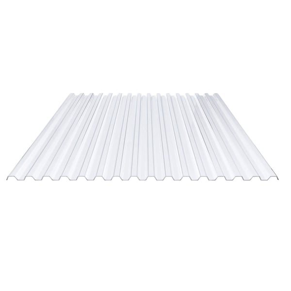 PVC Spundwandplatte | 70/18 | Sparpaket | 1,40 mm | Klarbläulich | Breite 3,18 m | Länge 3,00 m
