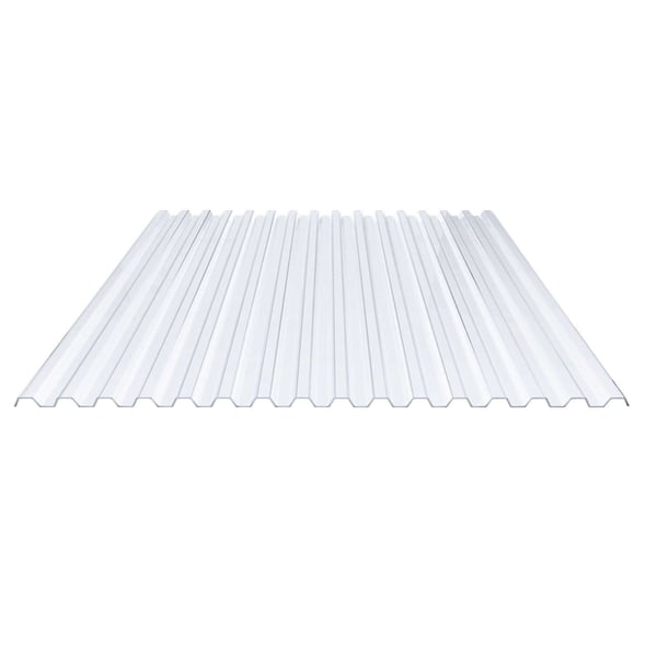 PVC Spundwandplatte klarbläulich, 1,40 mm, Trapezprofil 70/18, Hauptansicht