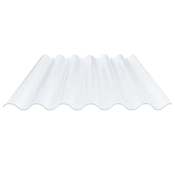 PVC Wellplatte | 177/51 | Profil 6 | 1,40 mm | Klarbläulich | 2,00 m