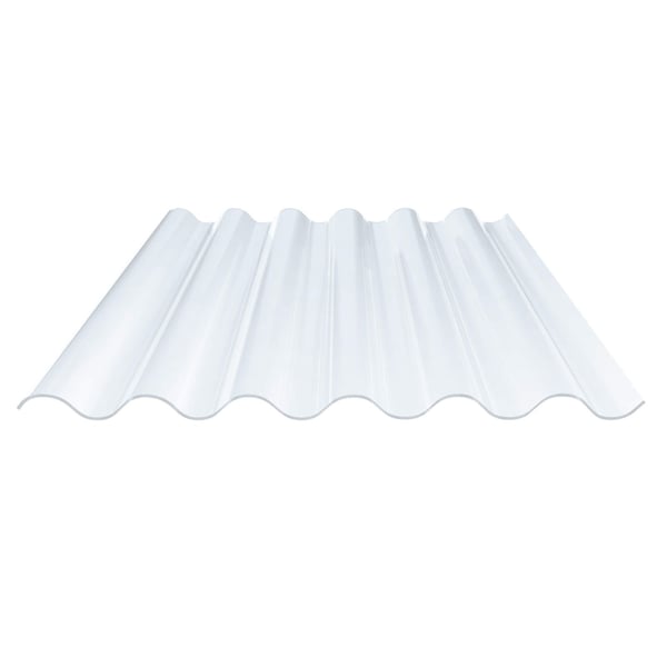 PVC Wellplatte 177/51, Profil 6, klar, 1,20 mm Stärke, Hauptansicht