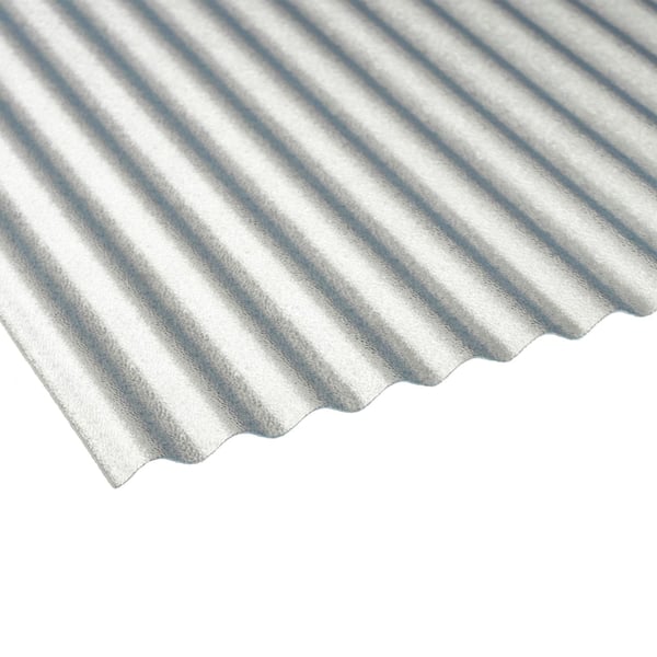 PVC Wellplatte 32/09, klar, 0,80 mm, mit feiner Struktur auf der Oberfläche, Hauptansicht schräg von oben