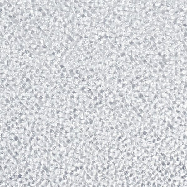 Detailansicht der strukturierten Oberfläche einer klaren PVC Wellplatte 32/09, 0,80 mm