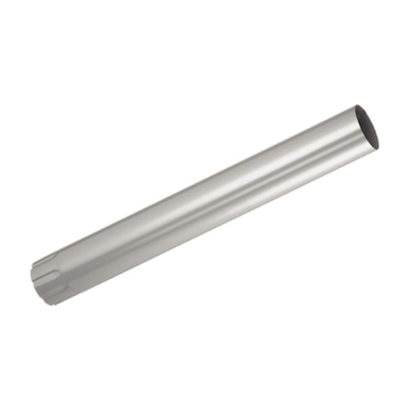 Regenfallrohr aus Stahl in Graualuminium (RAL 9007) mit 50 µm Polyurethan-Beschichtung, Hauptansicht