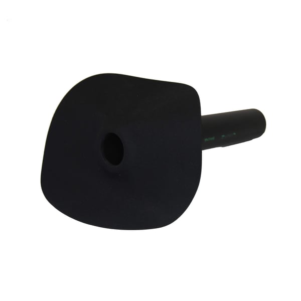 Regenwasserabfluss aus schwarzem EPDM, 1,30 mm Stärke, mit flachem Flansch und rundem Ablaufstutzen