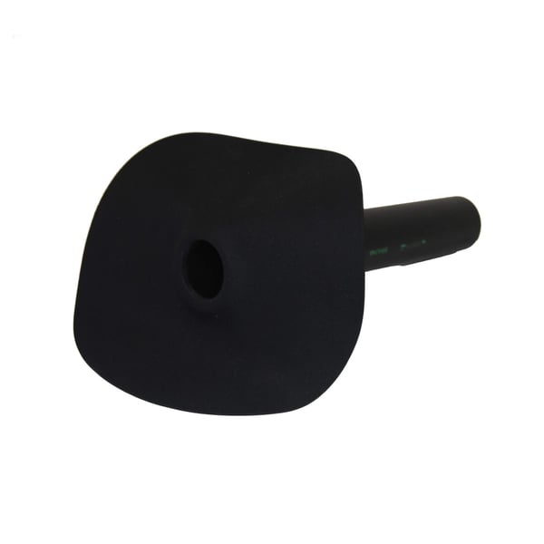 Regenwasserabfluss EPDM schwarz, 1,30 mm Stärke, mit flachem Flansch und rundem Ablaufstutzen