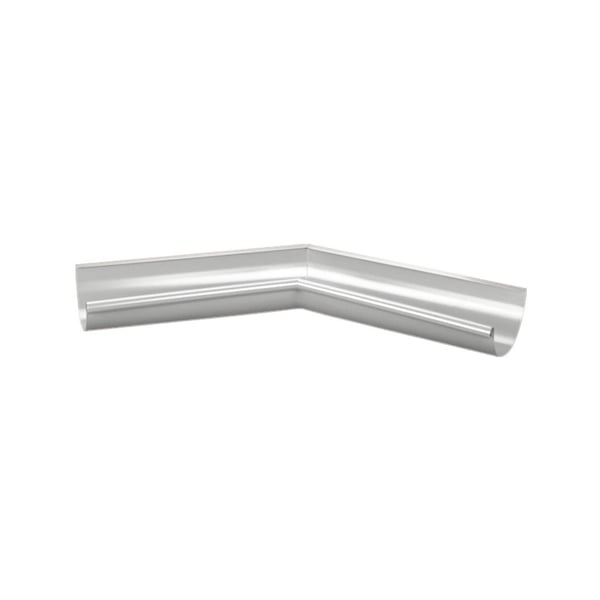 Rinneninnenwinkel 135° aus Stahl in Weißaluminium (RAL 9006) mit Polyurethanbeschichtung, Hauptansicht