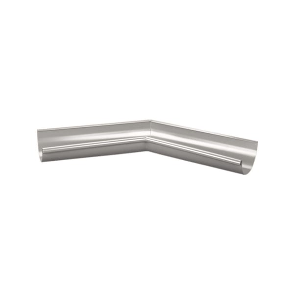 Rinneninnenwinkel 135 Grad aus Stahl in Graualuminium (RAL 9007) mit 50 µm Polyurethan-Beschichtung