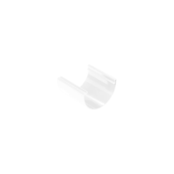 Rinnenverbinder aus weißem PVC von Plastmo, Hauptansicht