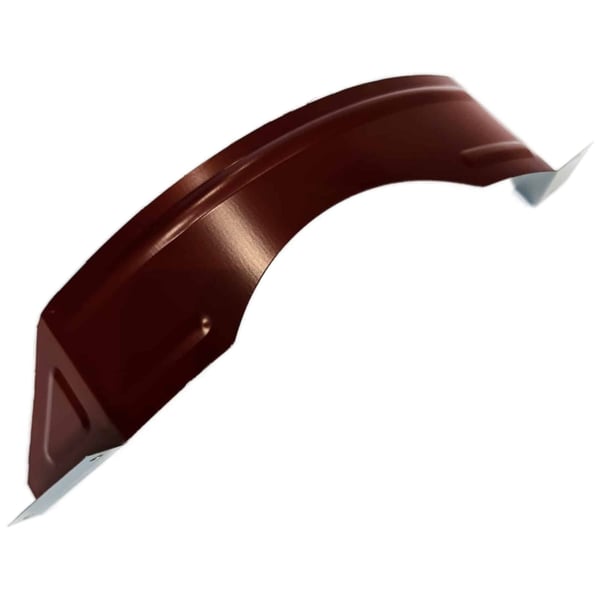 Schneefangbügel aus Aluminium, rotbraun (RAL 8012), 1,75 mm Stärke, Hauptansicht