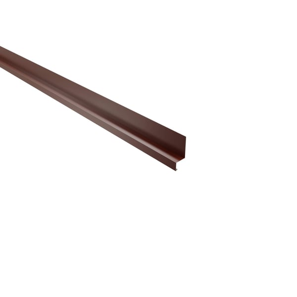 Sockelleiste Stahl 0,63 mm Rotbraun RAL 8012 mit 25 µm Polyesterbeschichtung, Hauptansicht