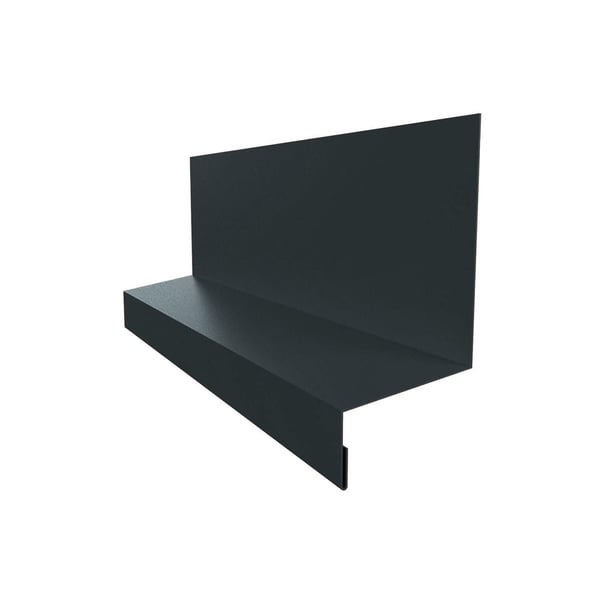 Sockelleiste Typ 1 aus Stahl, 0,50 mm, Anthrazitgrau RAL 7016, 35 µm Mattpolyester Beschichtung