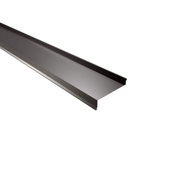 Sohlbank aus schokoladenbraunem Stahl, 0,63 mm, mit 25 µm Polyesterbeschichtung, Hauptansicht