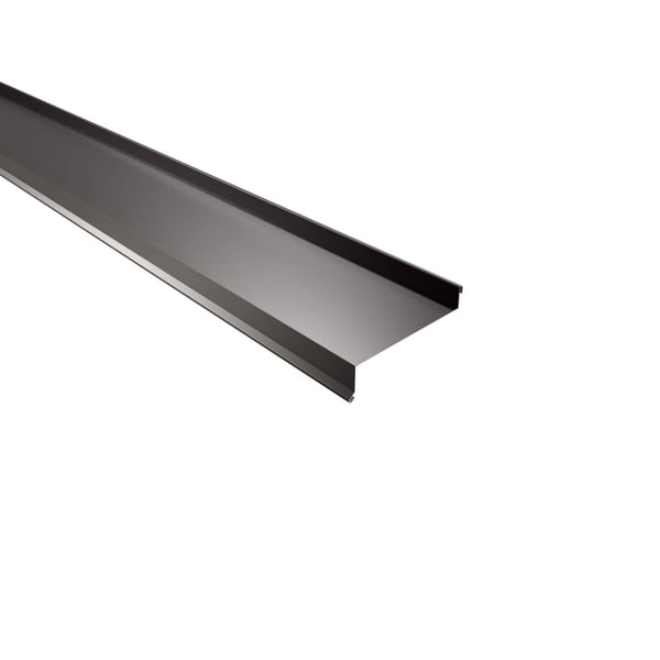 Sohlbank aus schokoladenbraunem Stahl, 0,75 mm, mit 25 µm Polyesterbeschichtung, Hauptansicht