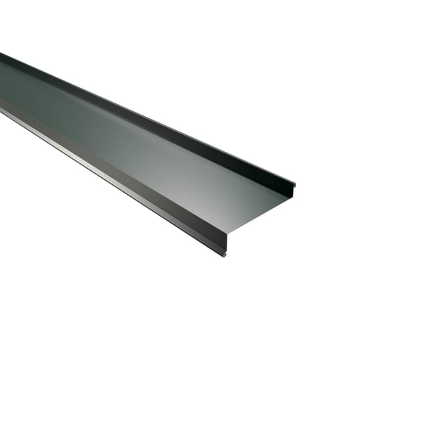Sohlbank Aluminium moosgrün, 0,70 mm, Hauptansicht schräg von oben