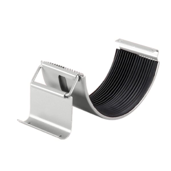 Stahl Rinnenverbinder, weißaluminium, mit schwarzer Dichtung