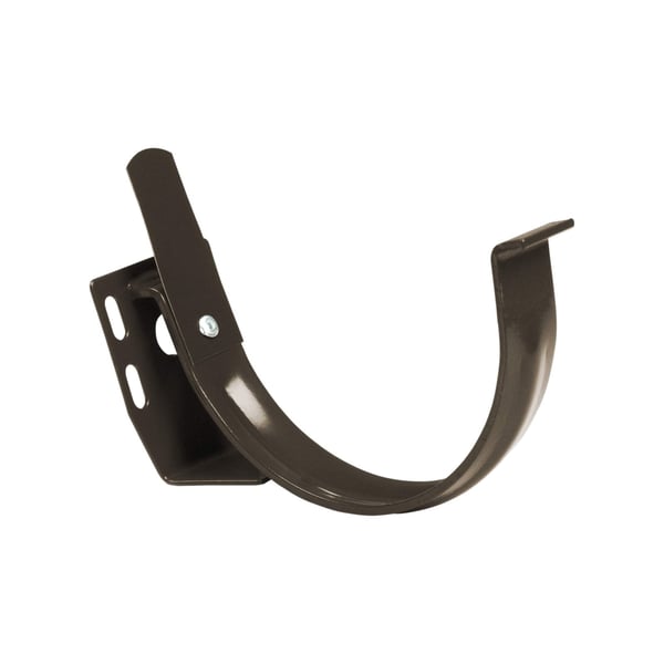 Brauner Stahl Dachrinnenhalter mit 50 µm Polyurethan Beschichtung