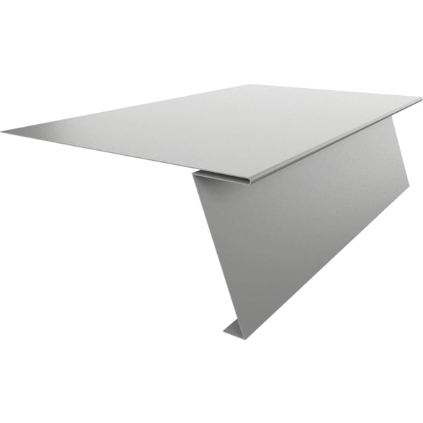 Startprofil für Stehfalzprofil PD-510-S, Stahl 0,50 mm, Weißaluminium RAL 9006