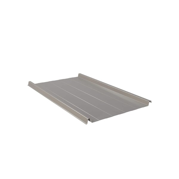 Stehfalzblech 33/500-LR aus Aluminium 0,70 mm, Graualuminium (RAL 9007), 25 µm Polyesterbeschichtung, Hauptansicht