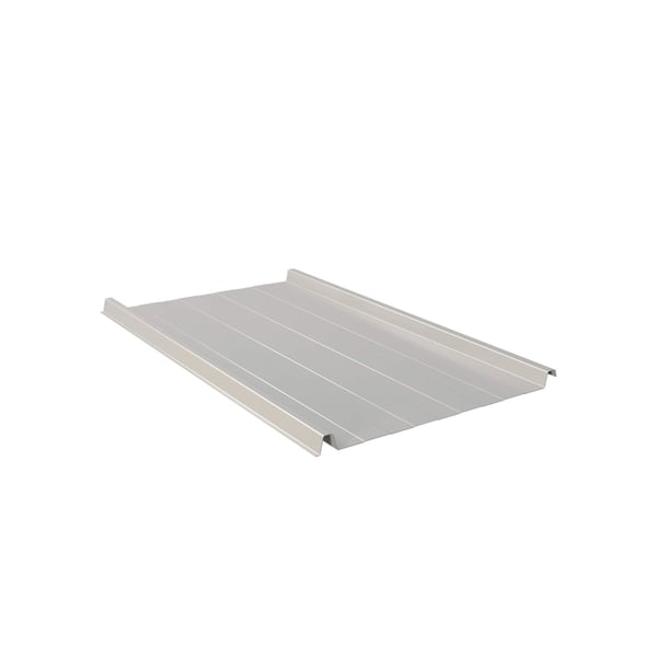 Stehfalzblech 33/500-LR aus Stahl 0,63 mm, Weißaluminium RAL 9006, Hauptansicht