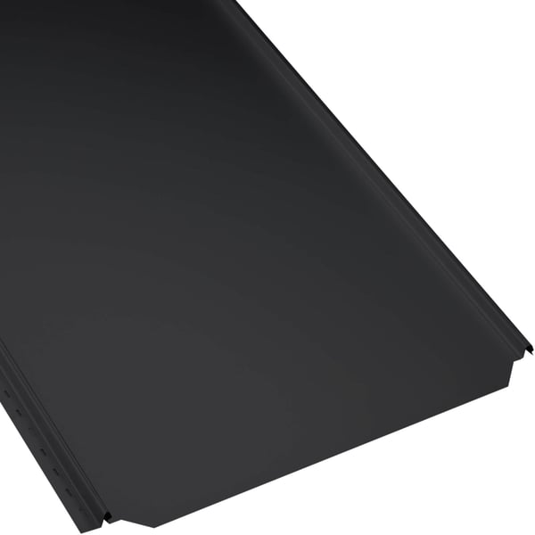 Stehfalzblech PD-510-S Flach Tiefschwarz, 0,50 mm Stahl, Hauptansicht