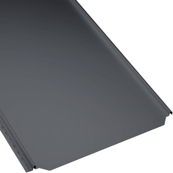 Stehfalzblech PD-510-S Flach Graphitgrau, 0,50 mm Stahl, 25 µm Polyesterbeschichtung, Hauptansicht